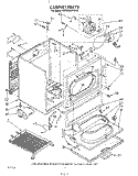 CABINET Diagram and Parts List for KGYE860WAL0  KitchenAid Dryer