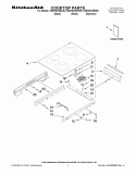 COOKTOP PARTS Diagram and Parts List for KESK901SSS06  KitchenAid Range