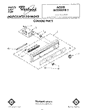 CONSOLE Diagram and Parts List for DU3000XR2  Whirlpool Dishwasher