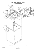TOP AND CABINET , LITERATURE AND OPTIONAL Diagram and Parts List for LA5300XPW2  Whirlpool Washer