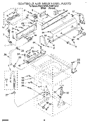 CONTROLS AND REAR PANEL Diagram and Parts List for RAM4143AL2  Whirlpool Washer