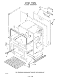 OVEN , LIT/OPTIONAL Diagram and Parts List for SF300PEPW0  Whirlpool Range
