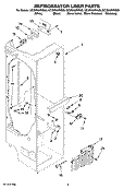 REFRIGERATOR LINER PARTS Diagram and Parts List for GC3NHAXVA00  Whirlpool Refrigerator