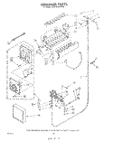 ICE MAKER Diagram and Parts List for ED25SMXRWR2  Whirlpool Refrigerator