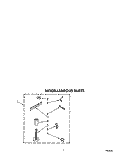 MISCELLANEOUS Diagram and Parts List for LA7680XTF1  Whirlpool Washer