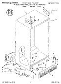 CABINET Diagram and Parts List for KSRP22QDBL00  KitchenAid Refrigerator