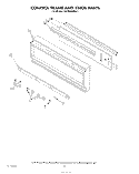 CONTROL FRAME AND KNOB Diagram and Parts List for KEBS246SBL1  KitchenAid Wall Oven