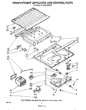 COMPARTMENT SEPARATOR AND CONTROL Diagram and Parts List for ET14AKXMWR0  Whirlpool Refrigerator
