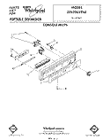 CONSOLE Diagram and Parts List for DP8700XTN4  Whirlpool Dishwasher
