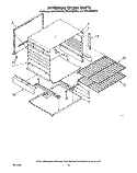 INTERNAL OVEN Diagram and Parts List for SF0100SRW4  Whirlpool Range