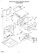 AIRFLOW AND CONTROL Diagram and Parts List for AR1000XA0  Whirlpool Air Conditioner