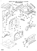 AIRFLOW AND CONTROL Diagram and Parts List for ACQ254XD0  Whirlpool Air Conditioner