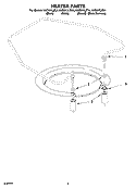 HEATER PARTS Diagram and Parts List for KUDI01ILWH4  KitchenAid Dishwasher