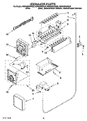 ICEMAKER PARTS, OPTIONAL PARTS (NOT INCLUDED) Diagram and Parts List for KSRS25RVMS00  KitchenAid Refrigerator