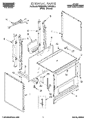 EXTERNAL Diagram and Parts List for FGP305BL2  Roper Range