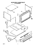 MICROWAVE CABINET, OPTIONAL Diagram and Parts List for RM278BXV6  Whirlpool Microwave Oven Combo