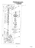 GEARCASE Diagram and Parts List for 7MLSR6232JQ0  Whirlpool Washer