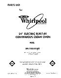 SECTION Diagram and Parts List for RB1200XKW0  Whirlpool Wall Oven