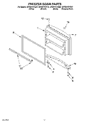 FREEZER DOOR, OPTIONAL Diagram and Parts List for GR2SHKXKS01  Whirlpool Refrigerator
