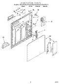 INNER DOOR Diagram and Parts List for GU980SCGZ2  Whirlpool Dishwasher