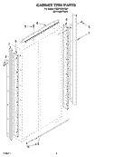 CABINET TRIM Diagram and Parts List for KSSP42QKS01  KitchenAid Refrigerator