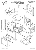 OVEN PARTS Diagram and Parts List for YRBS275PDQ5  Whirlpool Wall Oven