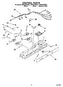 CONTROL PARTS Diagram and Parts List for KSRX25FSST01  KitchenAid Refrigerator