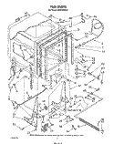 TUB , LITERATURE AND OPTIONAL Diagram and Parts List for DU9700XR4  Whirlpool Dishwasher
