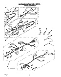 WIRING HARNESS Diagram and Parts List for KEMS306XWH1  KitchenAid Wall Oven