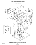 TOP AND CONSOLE, LITERATURE AND OPTIONAL Diagram and Parts List for LG6601XSW0  Whirlpool Dryer