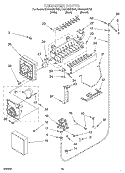 ICE MAKER, OPTIONAL Diagram and Parts List for KSSS42MHT00  KitchenAid Refrigerator