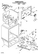 LINER PARTS Diagram and Parts List for ET1PHKXPQ04  Whirlpool Refrigerator