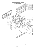 CONTROL PANEL Diagram and Parts List for KERS505SWB0  KitchenAid Range