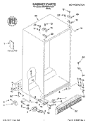 CABINET PARTS Diagram and Parts List for BRS70BBANA00  Whirlpool Refrigerator