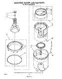 AGITATOR, BASKET AND TUB Diagram and Parts List for LA5460XMW2  Whirlpool Washer