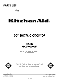 SECTION Diagram and Parts List for KECS100SWH1  KitchenAid Cooktop