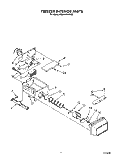 FREEZER INTERIOR Diagram and Parts List for RS25AWXVW02  Roper Refrigerator