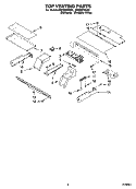 TOP VENTING PARTS, OPTIONAL PARTS Diagram and Parts List for IBS550PRQ02  Whirlpool Wall Oven