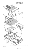 SHELF Diagram and Parts List for ET16AKXSW03  Whirlpool Refrigerator