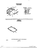 OVEN DOOR, GRIDDLE Diagram and Parts List for F4007^2  Whirlpool Range
