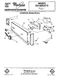 CONTROL PANEL Diagram and Parts List for DU1800XT2  Whirlpool Dishwasher