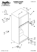 CABINET PARTS Diagram and Parts List for IT18DKXRQ00  Inglis Refrigerator