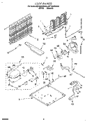 UNIT Diagram and Parts List for 3ET19DKXDW00  Whirlpool Refrigerator
