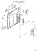 INNER DOOR Diagram and Parts List for DU929PFGQ1  Whirlpool Dishwasher