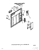 INNER DOOR Diagram and Parts List for DU9200XX1  Whirlpool Dishwasher