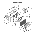 CABINET Diagram and Parts List for ACM072XZ0  Whirlpool Air Conditioner