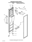 FREEZER DOOR PARTS Diagram and Parts List for GSC25C6EYY01  Whirlpool Refrigerator
