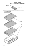 SHELF Diagram and Parts List for ET14DCXMWL0  Whirlpool Refrigerator
