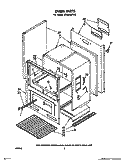 OVEN, LIT/OPTIONAL Diagram and Parts List for SF3000EPW0  Whirlpool Range