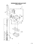 POWERSCREW AND RAM Diagram and Parts List for JJTF8500XLP5  Whirlpool Trash Compactor